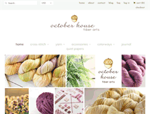 Tablet Screenshot of octoberhousefiberarts.com